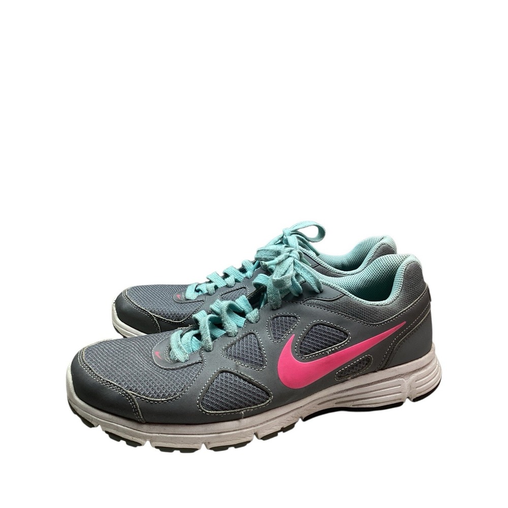 Nike Women's Revolution | Running Shoes  Grey 488148-002 Low Top Lace Up Mesh 11